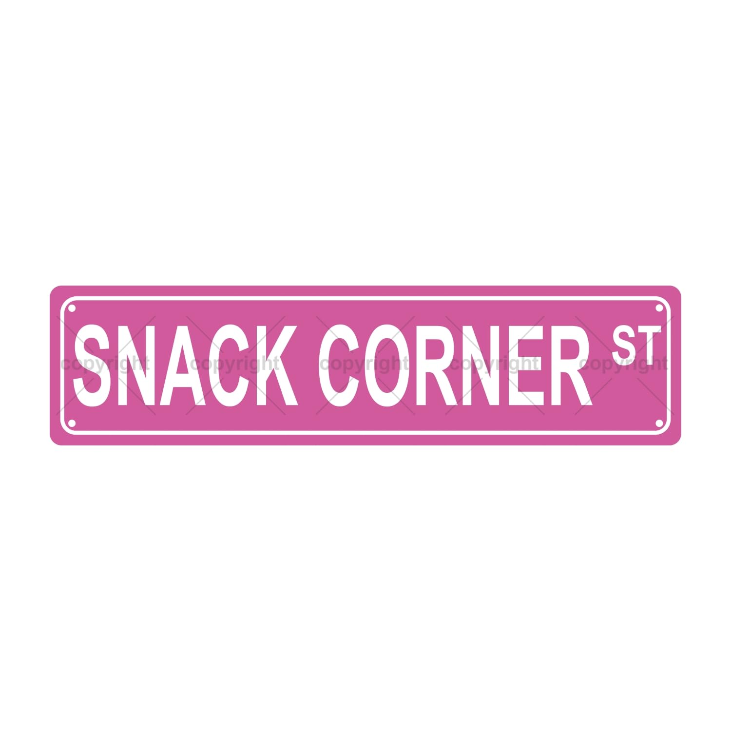 Snack Corner ST Space Metal Tin Street Sign Bar Cafe Garage Cave Home Room Wall Bathroom Farmhouse Garden Porch Patio Decor,4x16 Inch