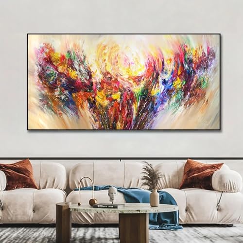 Affiches imprimées et toile d'art mural abstraite colorée 80x160 cm