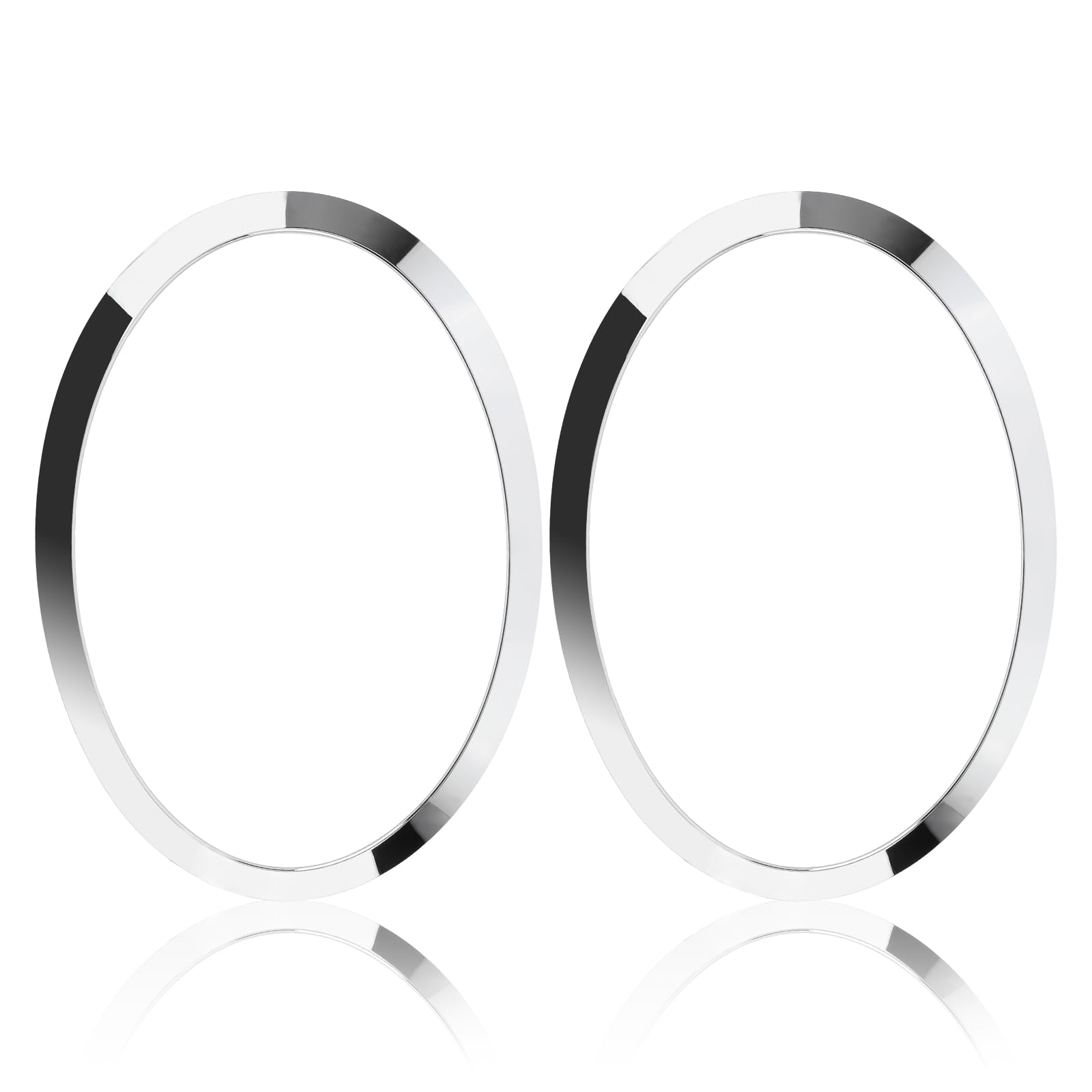 51137300631 51137300632 Headlight Trim Ring Bezel Chrome Driver Passenger Side Compatible with Mini Cooper S F55 F56 F57 2014 2015 2016 2017 2018 2019 2020 2021 51712355791 51712355798