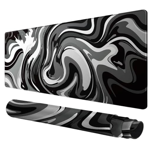 Rcege Großer Mauspad für Schreibtisch - 800x400mm Gaming-Mauspad mit genähten Kanten, Nicht rutschender Unterlage, Schreibtischmatte für Tastatur und Maus
