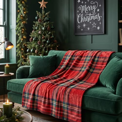 LOSIVISHE Christmas Fleece Blanket Holiday Throw for Sofa Bed Home Decor - image 4
