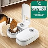 Automatic Cat Feeder, Cat Feeder Automatic With 48H Timer, 700ML CaT Food Dispenser for Wet or Dry Food, AutoMatic Pet Feeders for Cats Small Dogs,CAt Timer Feeding Bowl Timed Feeding Station - Image 6