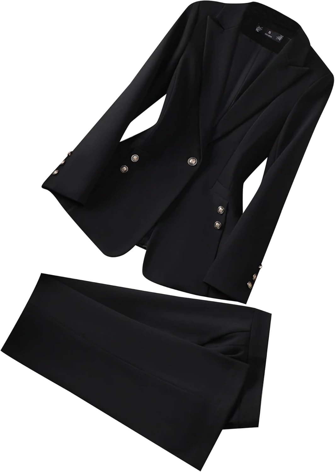 Ladies Business Blazer and Pants Set Fit Formal Suit for Office Work and Special Occasions