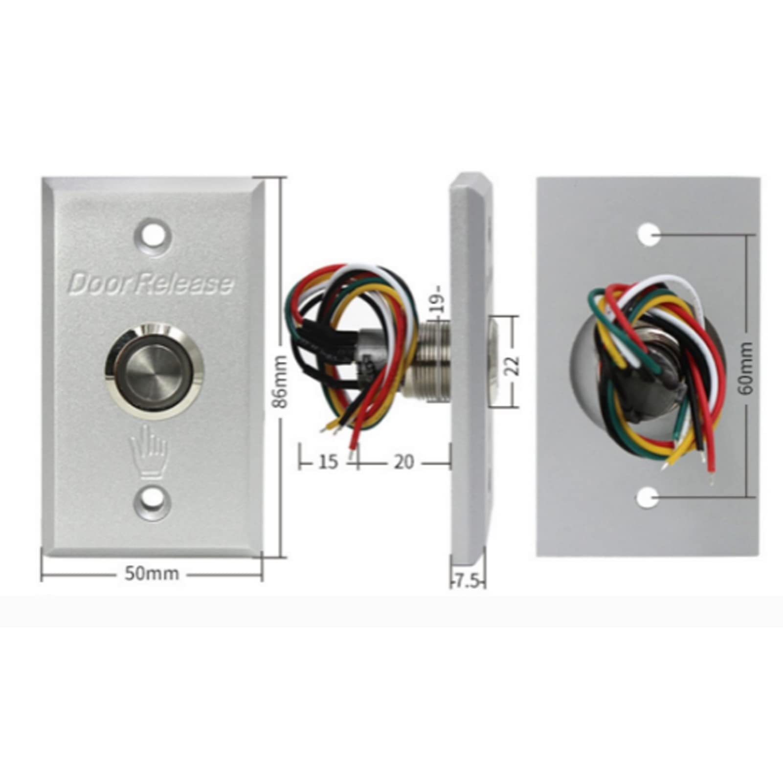 Contrôle d'accès de porte 12 V - Bouton de sortie, d'ouverture et de déverrouillage désactivé - Système de contrôle d'accès