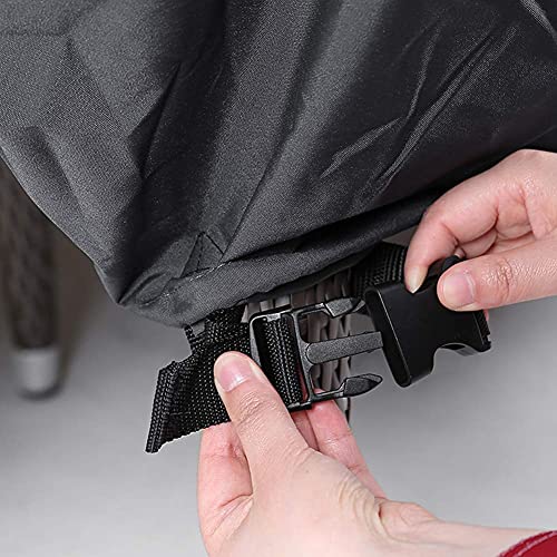 Tempera 48''L X 48''W X 27.8''Houtside Table And Chair Covers, Outdoor Dining Set Cover, Patio Furniture Cover Waterproof, Heavy Duty For Winter, Square, Space Grey, 48X48 Inches #TOP5