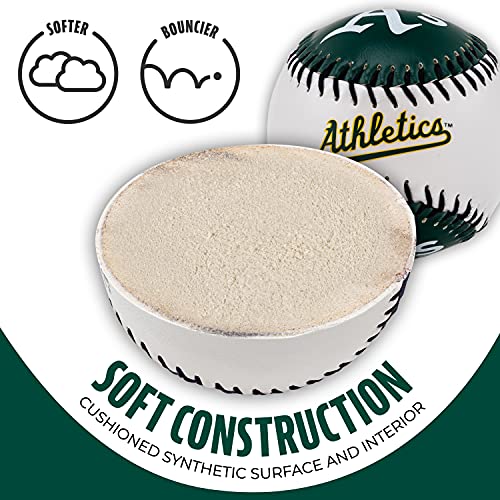 Image of Franklin Sports MLB Team Soft Baseballs - Team Logo - Fan Shop Toy Baseball for Kids - Decoration for Desks and Office