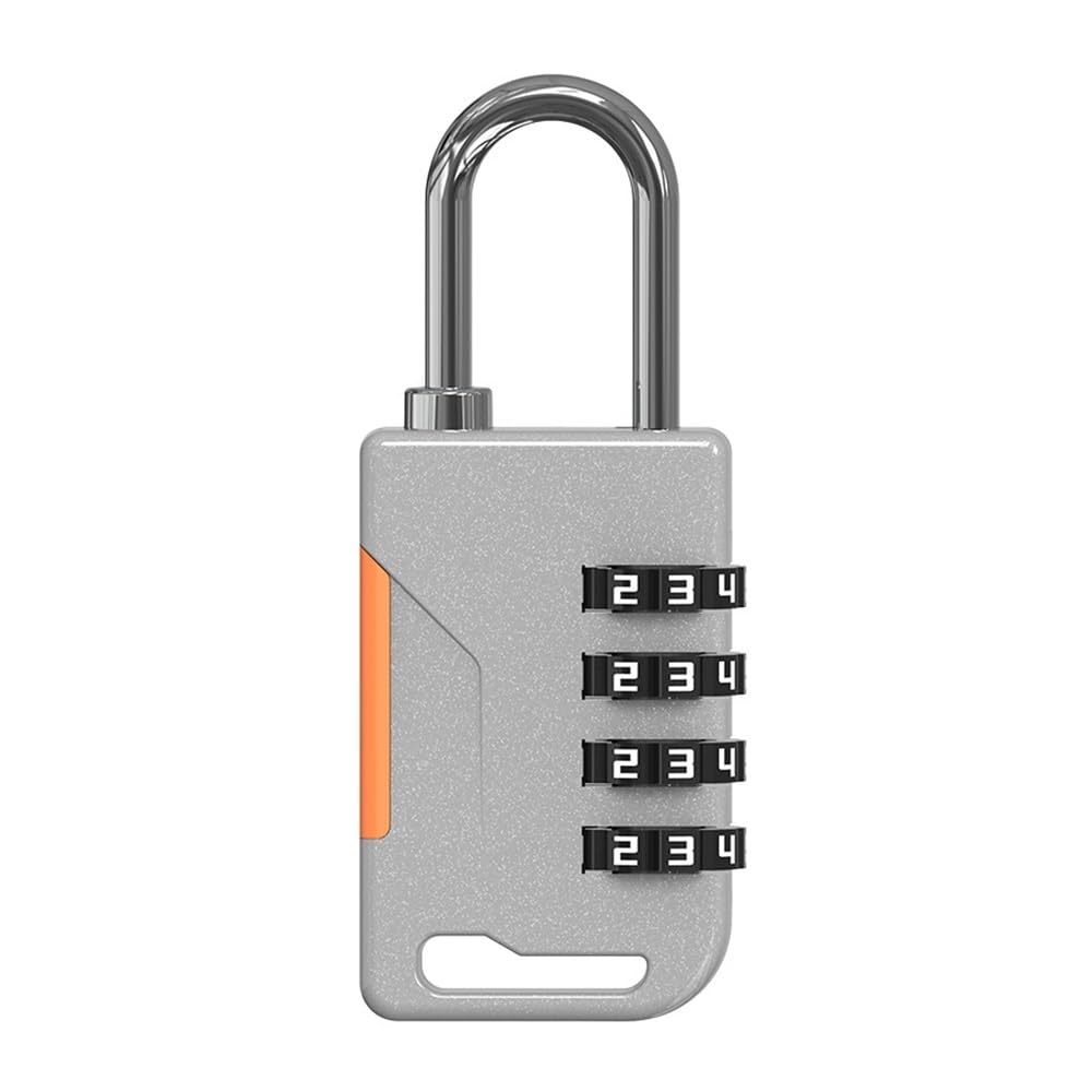 Gnyvzxplq Gray 804 Suitcase Locks, Keyless 4 Digit Combination Lock Theft Zinc Alloy Multicolor For Travel Luggage(Gray 804)