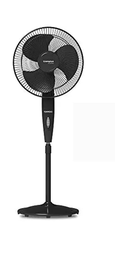 Ambika Electricals HIGH SPEED TORPEDO 400 MM PEDESTAL FAN COLOUR : BLACK
