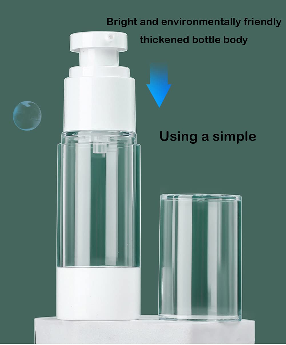 AKOAK 5 Pcs Refillable in Filling Cosmetic Containers, Travel Empty Bottles, Dispensers, Ideal lotions, Creams, Essential Oils (30 ml, Transparent) : Beauty & Personal Care