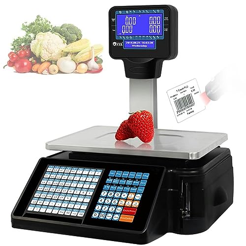 Báscula digital para impresión de etiquetas y códigos de barras