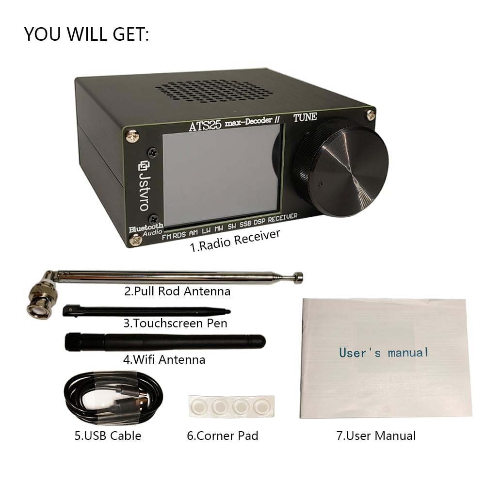 Amazon.com: Upgraded SI4732 ATS25 Max-Decoder II Shortwave Radio