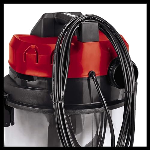 Einhell TE-VC 1925 Sa Bidone Aspira Solidi E Liquidi (800 W, Depressione 190 Mbar, Vano 25 L, Presa Elettroutensile, Bocchetta Scarico Liquidi, Super Accessoriato, Eco Power) - 7