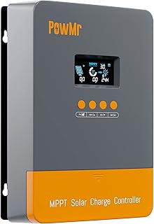 60A Solar Charge Controller MPPT 12V 24V 36V 48V Controller 60amp Solar Charge Regulator MPPT 150V w/LCD Display Work with AGM, Gel, Flooded and Lithium