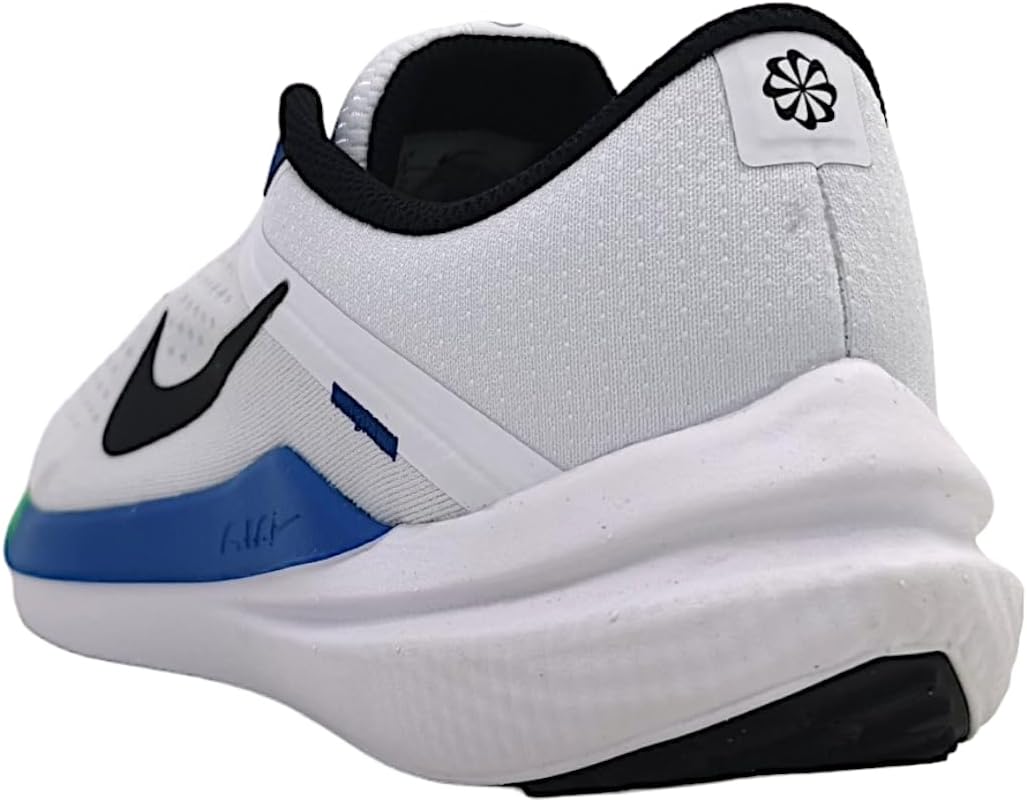 Nike Winflo 10 Men's Road Running Shoes (DV4022-103, White/Star Blue/Green Strike/Black) Size 9.5