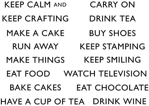 Lindsay Mason Designs A6 Keep Calm and Clear Stamp