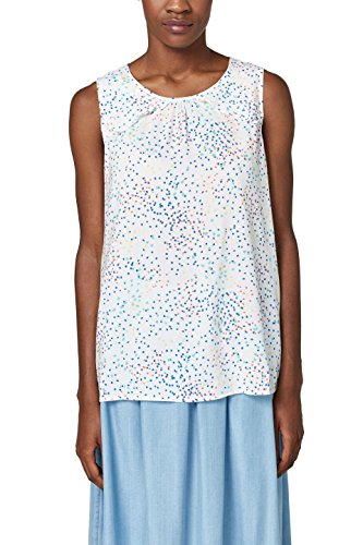 Preisvergleich Produktbild ESPRIT Damen 058EE1F014 Bluse, Mehrfarbig (Off White 110), 38