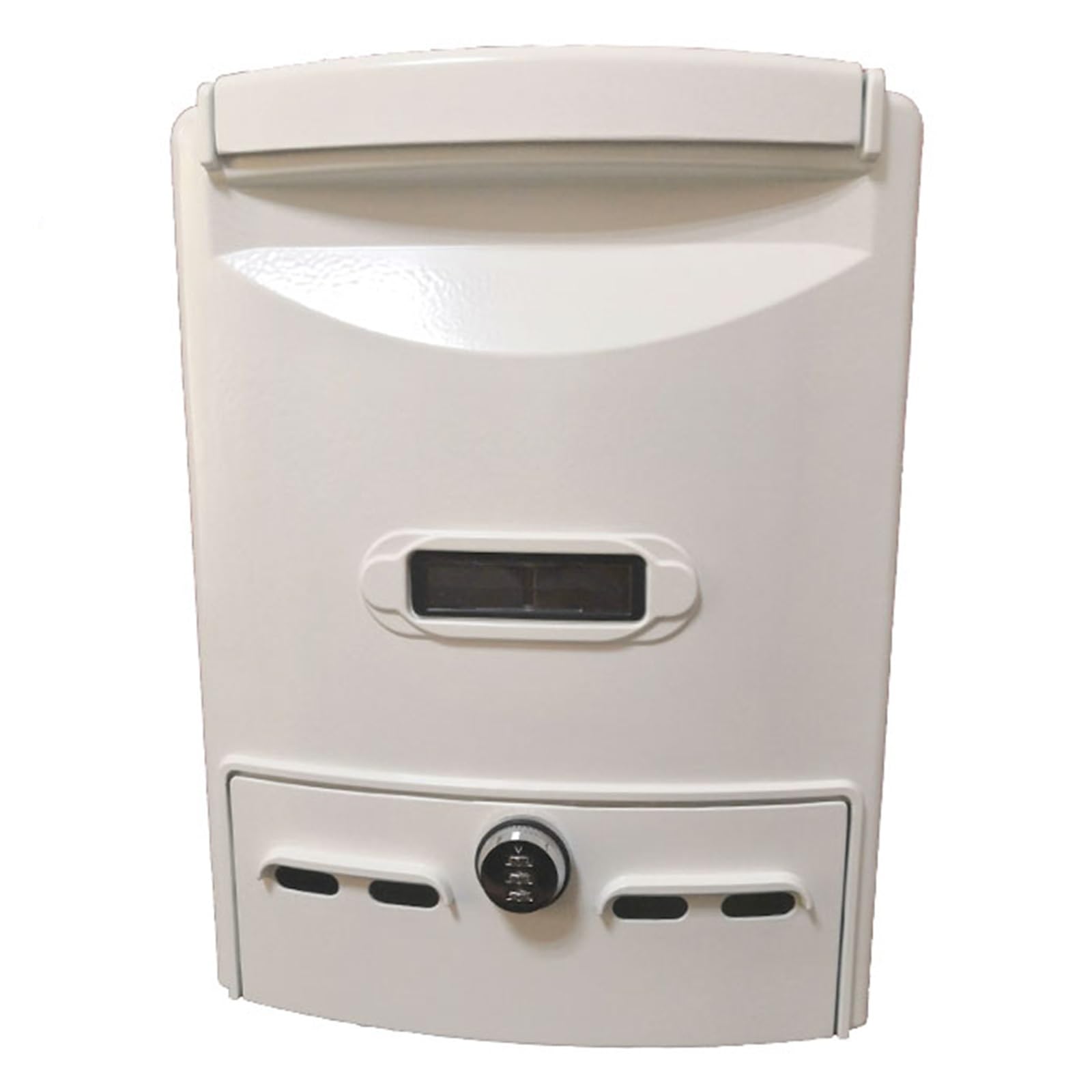 NQNFWCRJ Outdoor Cast Aluminum Mailbox Mailboxes with Combination Lock Top with Durability Port Painted Rainproof Wall-Mounted Courier Locker