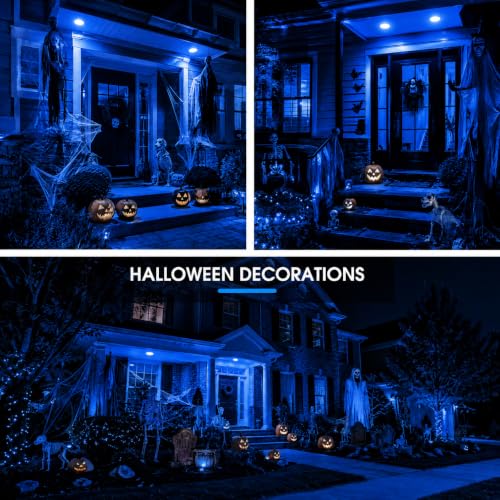 Image of L LOHAS LED Blue Flood Light Bulbs, PAR30 Flood Light Bulbs Outdoor