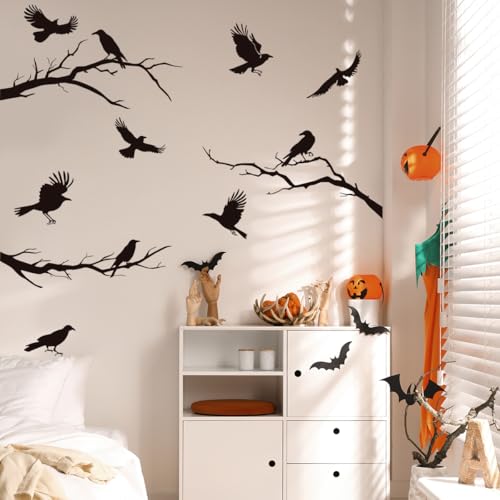 Vinilos Decorativos Removibles de Vinilo Crows Wall Stickers miniatura 1