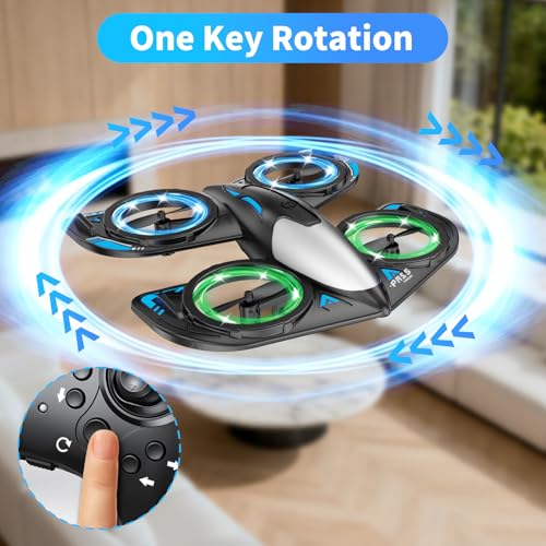 RC Drone for Kids Beginners, Foam Remote Control Drone with Cool Lights, 360° Flip, Altitude Hold, 3 Speed Modes, Collision Protection and Ease of Use, RC Airplane Quadcopter Toy Gift for Boys and Girls - Image 8