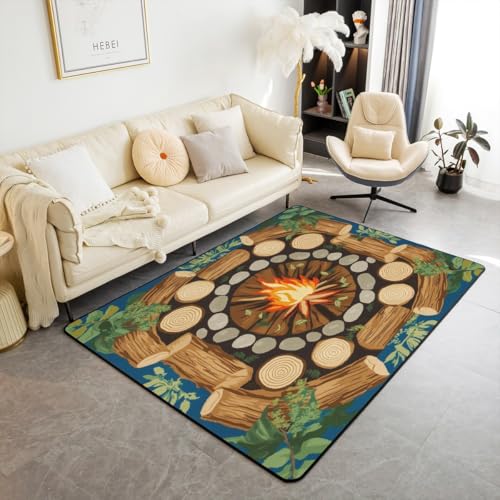 Tapete decorativo rectangular 150x200 cm, color marrón gris
