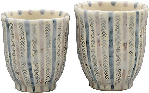 Kyo-Ware Shimizu Ware UYS972 Kikin Kiln Set Teacup, Tokusa Shino