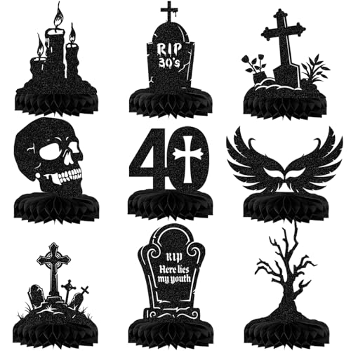 Death to My 30s Birthday Decorations Rip 30s Birthday Decorations Rip to My 30s Birthday Decorations 40th Birthday Table Decorations
