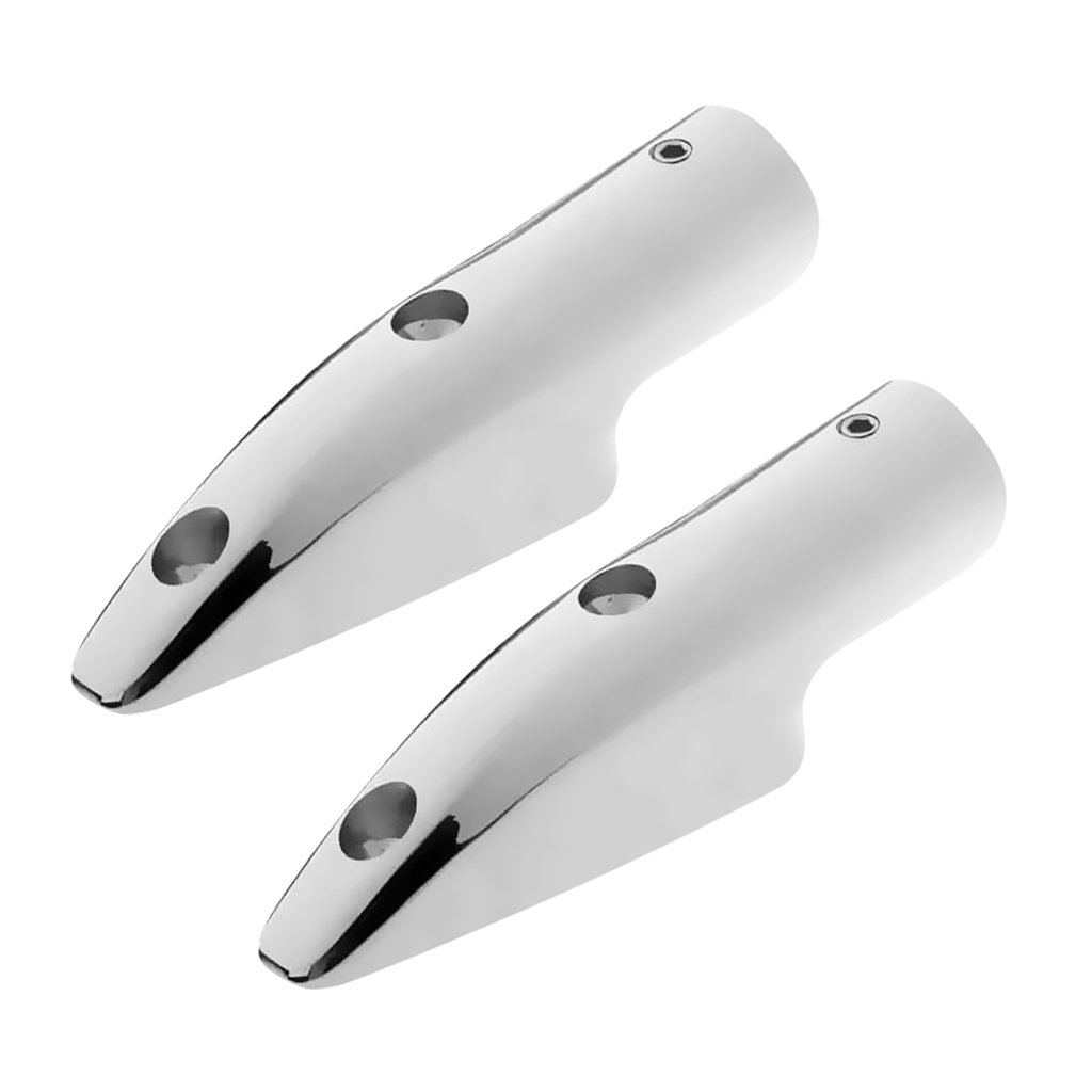 Buy MagiDeal 2pcs 22mm 7/8inch 316 Stainless Steel Rail End Marine Boat