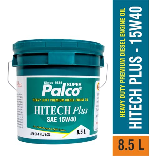 Image of PALCO Hitech Plus 15W40 Diesel Engine Oil 8.5 Litre for Heavy Duty Cars, Commercial Vehicles & Turbocharged Diesel Engines, EGR Compatible