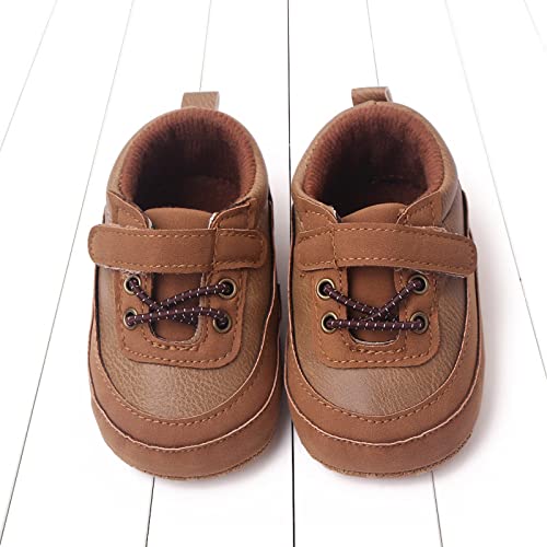 Baby Girls Boys PU Leather Shoes Floor Sports First Walking Shoes Soft Sole High Top Ankle Sneakers Crib Shoes3