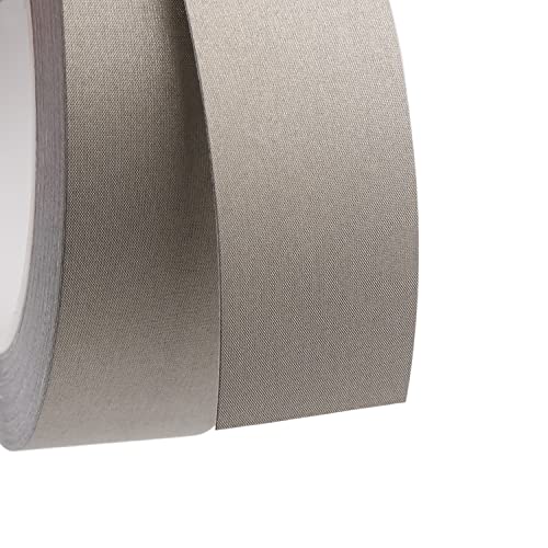 Image of 40mm x 20M (1.6in x 65ft) Conductive Fabric Tape, Faraday Cloth Tape | Single sided adhesive, for Laptop Cellphone Repair, EMI Shielding, Interference Signal Blocking, Cable Wire Harness Wrapping