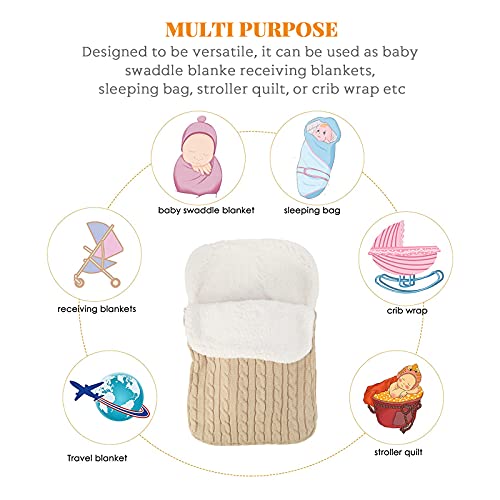 Baby Swaddle Deken Wandelwagen Wrap Fleece Pasgeboren Baby Slaapzak voor 0-12 maanden Baby Meisjes Jongens - Image 6