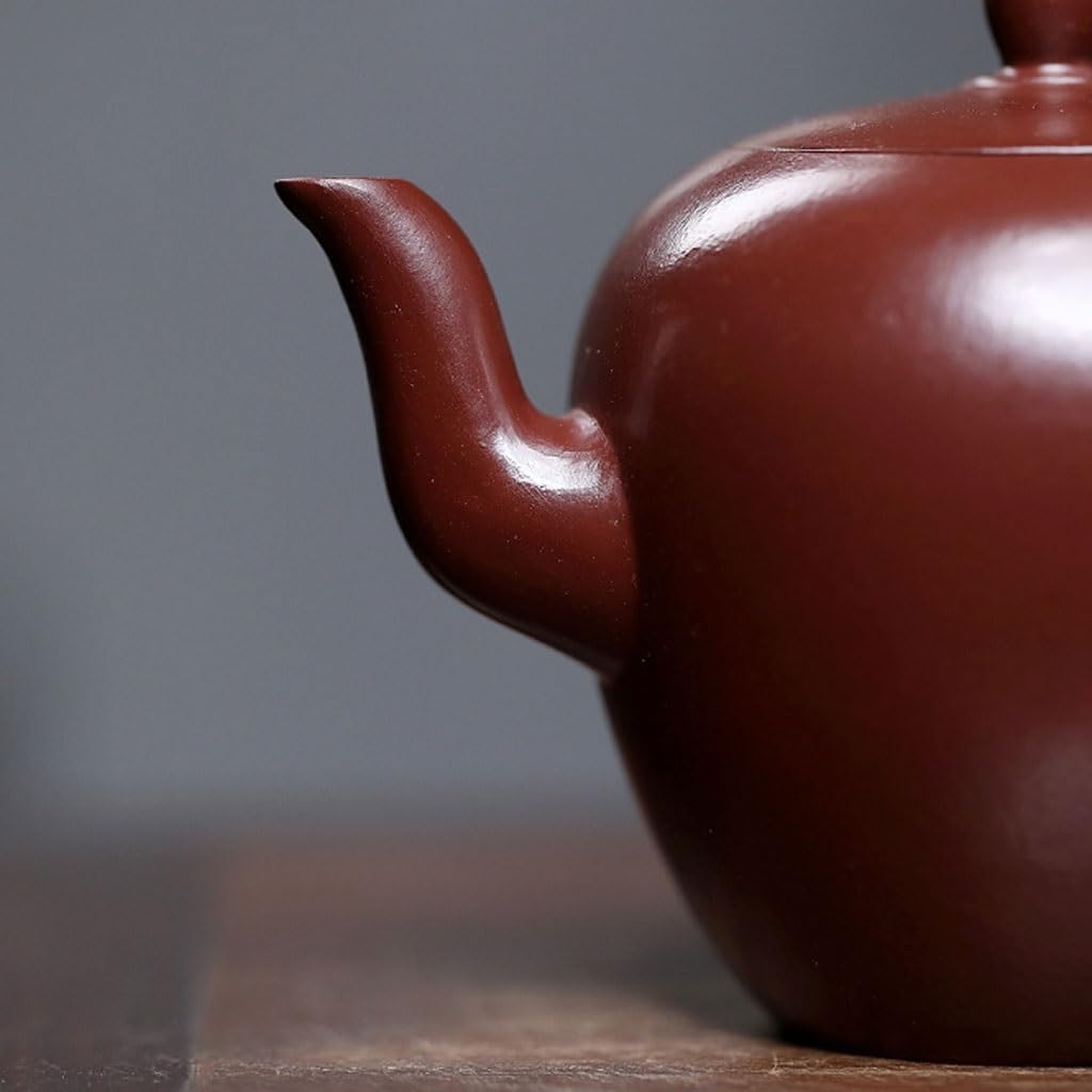 Tetera Infusiones Tetera Pequeña Original De Arcilla Morada Y Roja Con Un Hermoso Hombro, Ideal For El Salón Té En Casa O Una Sola Teapot
