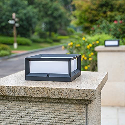 Lámpara de sobremuro impermeable con poste de aluminio para caminos 2