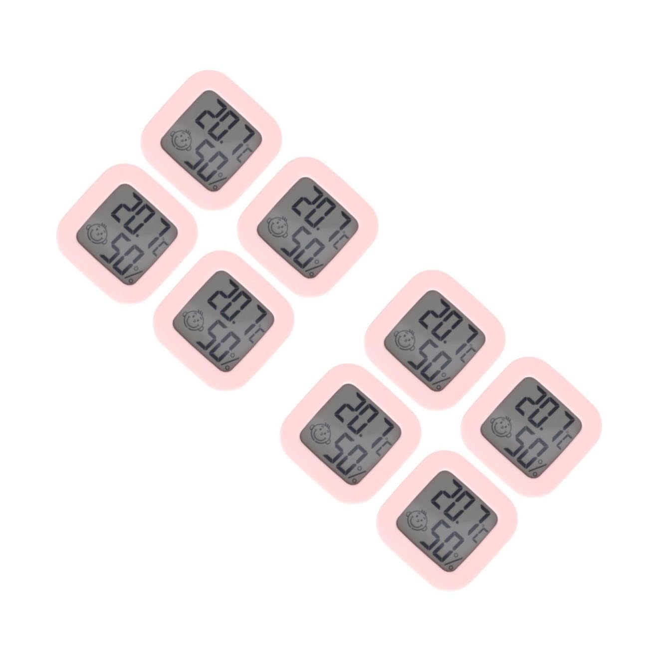 Abaodam 2 Ensembles Thermomètre Hygromètre Numérique Moniteur De Jauge D'humidité Hygromètre Électrique Hygromètre Pour Chambre De Bébé Abdos Couleur Aléatoire 4 Pièces * 2