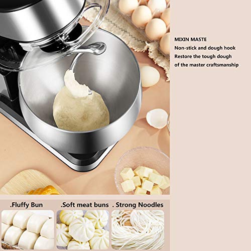Electric Stand Mixer for Baking with 5L Bowl Tilt-Head Food Mixer with 6 Speeds and Pulse Setting Includes Dough Hook, Whisk, Beater for Mix, Blend, Whip and Knead Kitchen Baking Cakes, Batter, Bread - Image 3