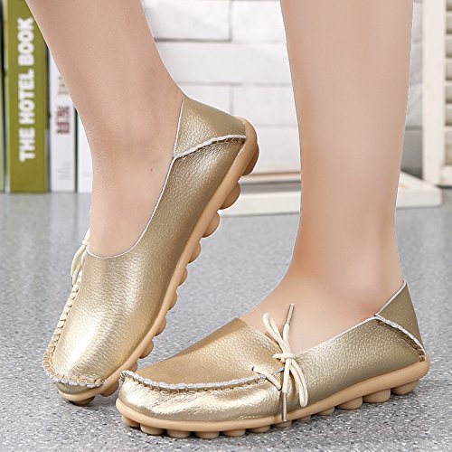 Image of VenusCelia Women's Breathable Comfort Walking Office Flat Loafer