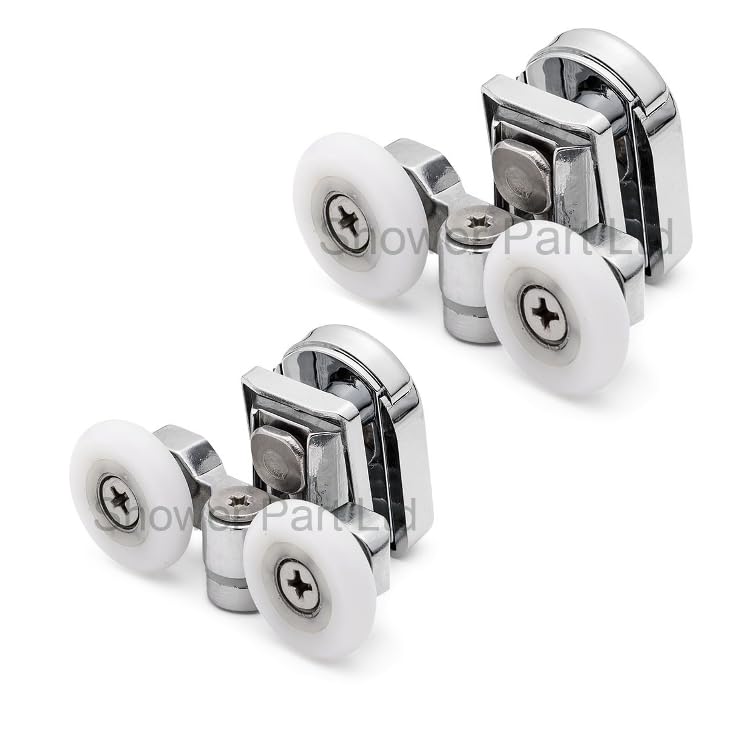 Rouleaux de porte de douche double SP4 x2 pour cabine coulissante