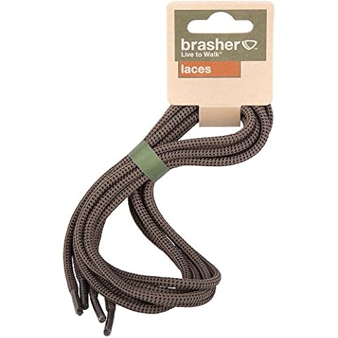 Brasher Walking Hiking Boot/Shoe Replacement Laces - Brown/Black 140cm Cover
