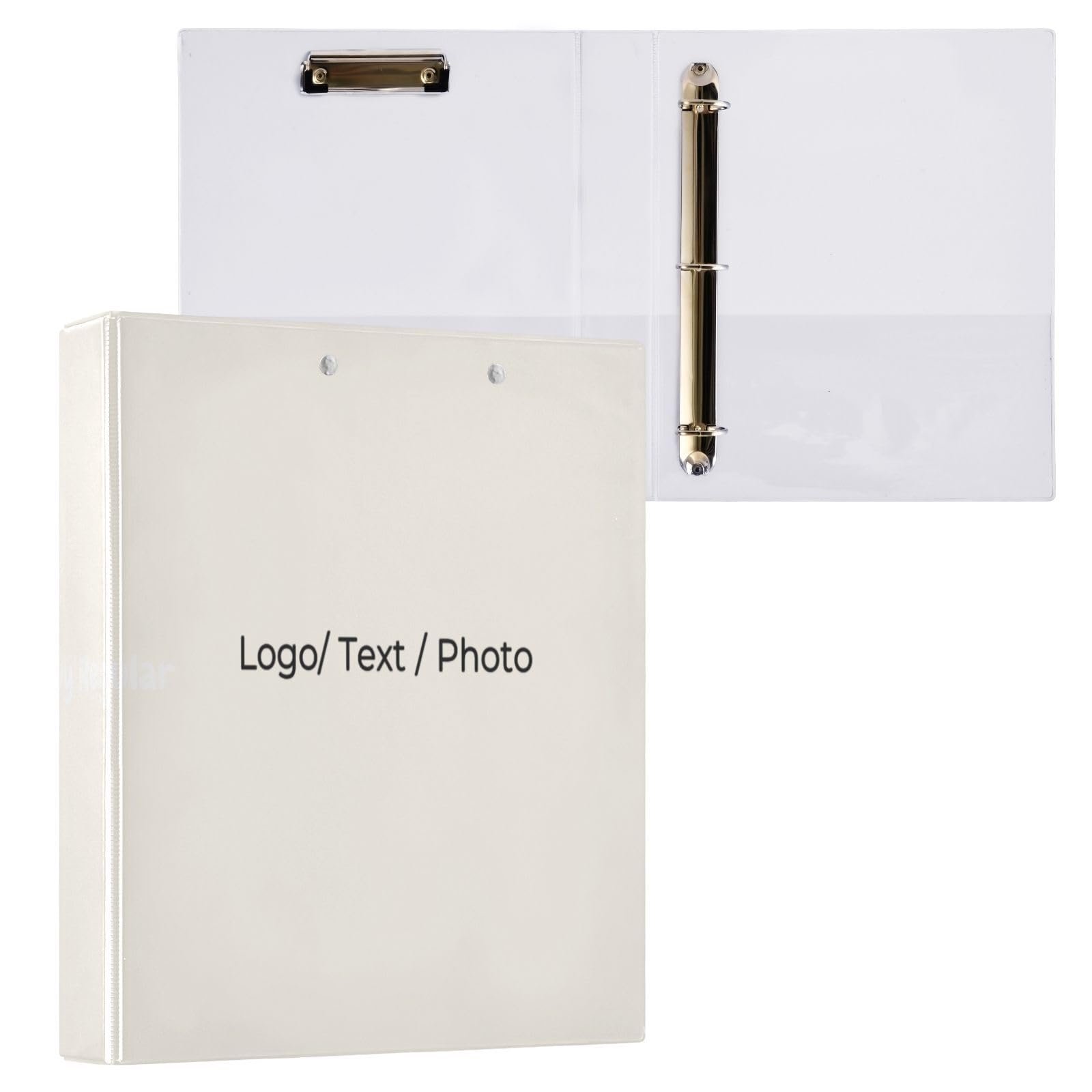 Raccoglitore a tre anelli personalizzato da 1,5 pollici, Raccoglitore ad anelli a D personalizzato, Raccoglitore grande, Raccoglitore a 3 anelli con tasche, Raccoglitori per ufficio