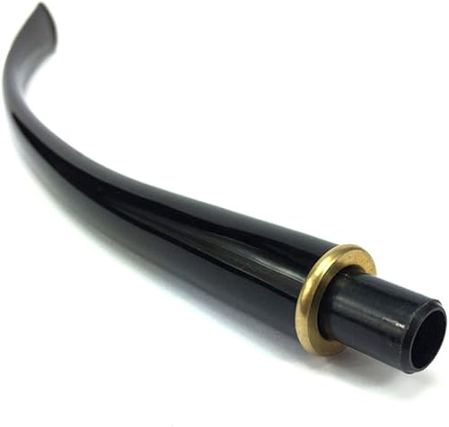 Miniatura 4 de OLDFOX - 2 tubos de tabaco Churchwarden BE0044X2 de repuesto con anillo de metal para decoración de 0.354 in