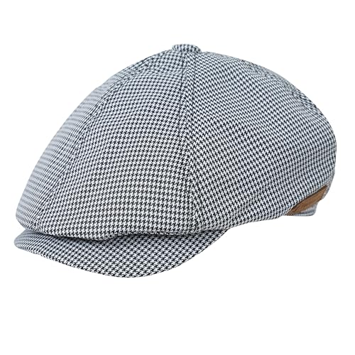 Image of FabSeasons Cotton Ivy Flat Golf Cap - Classic Newsboy Gatsby Hat for Men