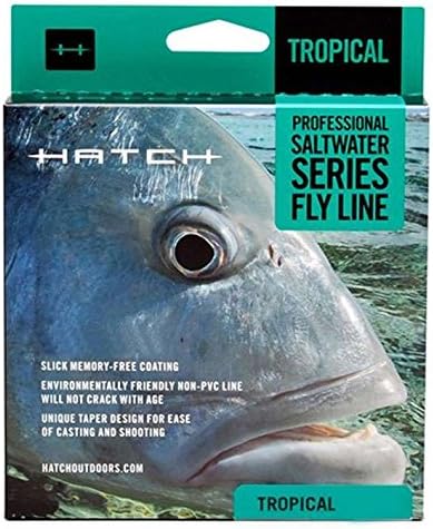 Hatch Fly Fishing Saltwater Fly Line -12wt Intermediate Aqua/Ghost Gray