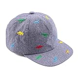 Summer Baby Boy Baseball Hat Embroidery Dinosaur Infant Visor Caps Cotton Toddler Boys Sun Hats (Emb