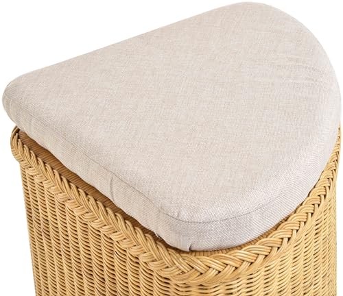 Panier à linge en rotin korb.outlet avec coffre de rangement et siège - 8