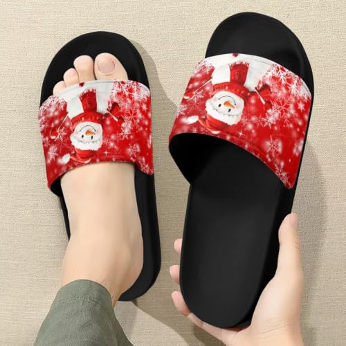 Image of Footwear for Mens Open Toe Athletic Sandals Anti-Slip Sole Slide Sandals Pillow House Flat Shoes Comfortable Slip On Slippers for Indoor & Outdoor