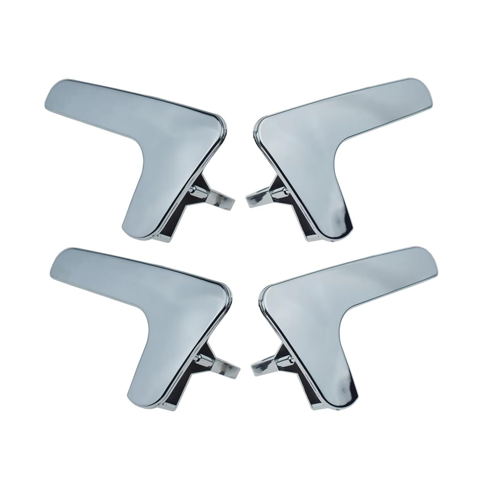 Ksjosji Door Handle Set Interior Door Grab Handle 1/2/4Piece Front Handle Chrome For Seat For Ibiza For Cordoba 1999-2002 6K0837113 6K0837114 6L4839114b Interior Door Handle Replacement(Door Handle Set)