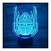 3D Lámpara ilusión Conducido ilusión 3D Lámparas Optimus Transformers luz de la noche del tacto de 7 colores de Navidad de cumpleaños de vacaciones de juguete de regalo for los niños dormitorio Deco s