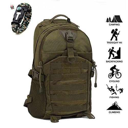 Odot Mochila Táctica Ataque Militar Impermeable de 35L para Marcha Tela Oxford Portátil