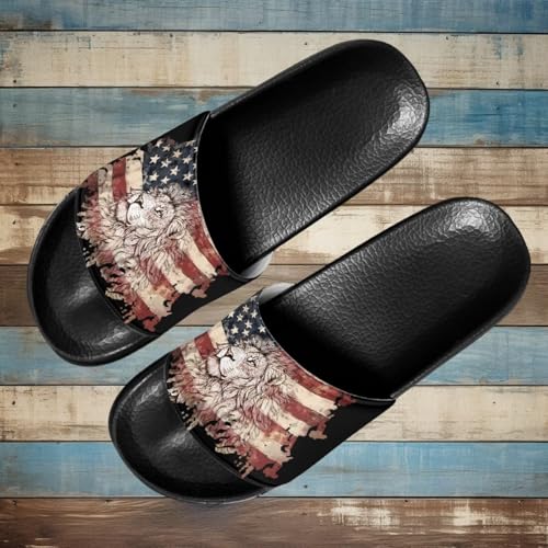 Image of Footwear for Mens Open Toe Athletic Sandals Anti-Slip Sole Slide Sandals Pillow House Flat Shoes Comfortable Slip On Slippers for Indoor & Outdoor
